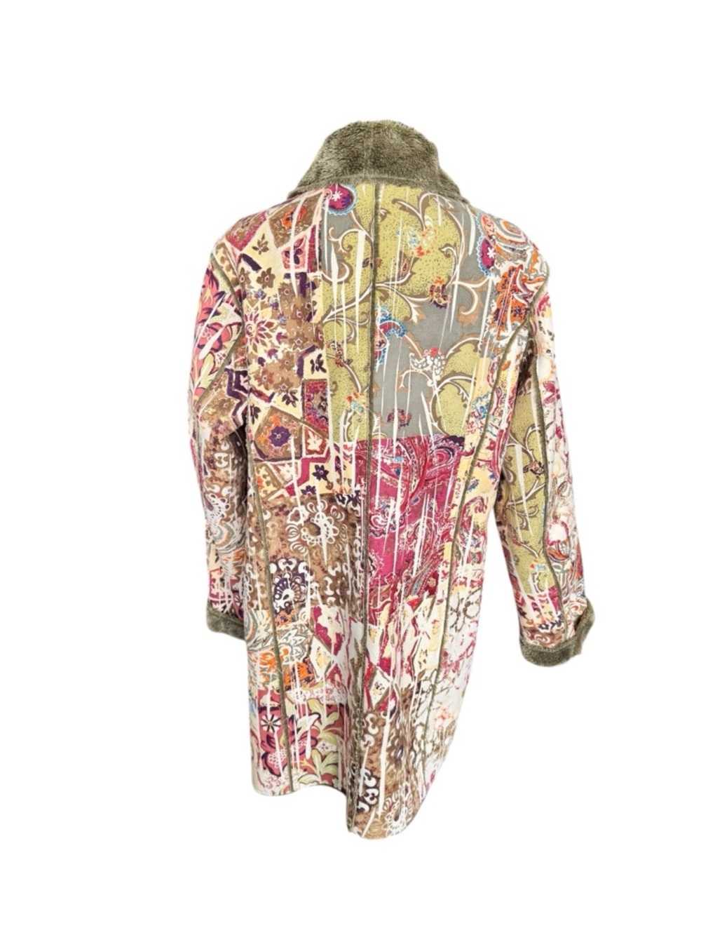 Y2K Indie Sleaze Patchwork Jacket Boho Fairy Grunge Festival Vibes - Picture 4 of 9